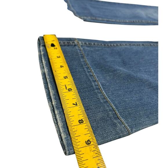 Vintage Y2K NoBo No Boundaries Low‎ Rise Flared Denim Jeans - size 7 Juniors - Picture 8 of 8